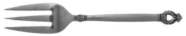 Erika (Stainless) Medium Solid Cold Meat Serving Fork