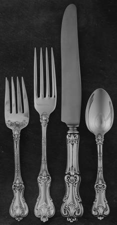 Federal Cotillion (Sterling, 1901, No Monograms) 4 Piece Dinner Size Setting