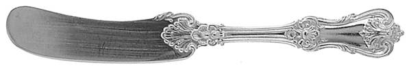 Federal Cotillion (Sterling, 1901, No Monograms) Flat Handle Butter Spreader