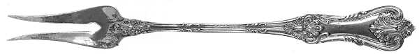 Federal Cotillion (Sterling, 1901, No Monograms) Two-Tine Butter Pick