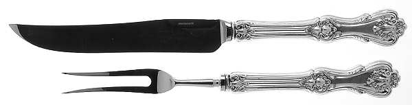 Federal Cotillion (Sterling, 1901, No Monograms) Small Stainless Blade 2-Piece Steak Carving Set