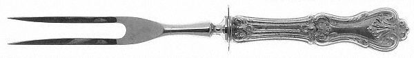 Federal Cotillion (Sterling, 1901, No Monograms) Small Steak Carving Fork with Stainless Prongs