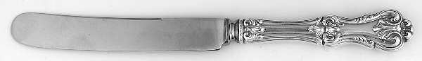 Federal Cotillion (Sterling, 1901, No Monograms) Old French Hollow Knife with Bolster