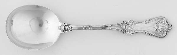 Federal Cotillion (Sterling, 1901, No Monograms) Round Bowl Soup Spoon (Gumbo)