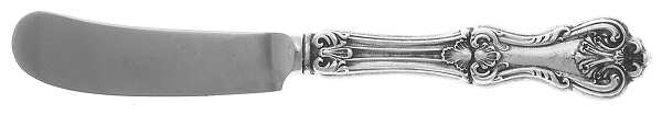 Federal Cotillion (Sterling, 1901, No Monograms) Butter Spreader Hollow Hdl-Paddle/Stainless Blade