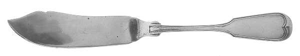 Fiddle Thread (Sterling, 1902, No Monos) Flat Handle Master Butter Knife