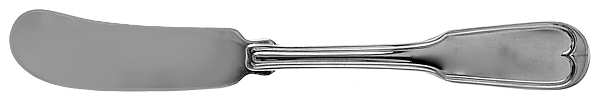Fiddle Thread (Sterling, 1902, No Monos) Flat Handle Butter Spreader