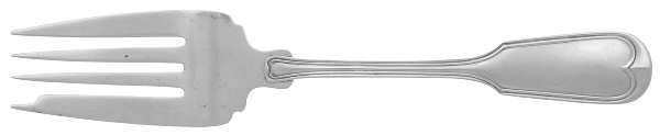 Fiddle Thread (Sterling, 1902, No Monos) Small Solid Cold Meat Serving Fork
