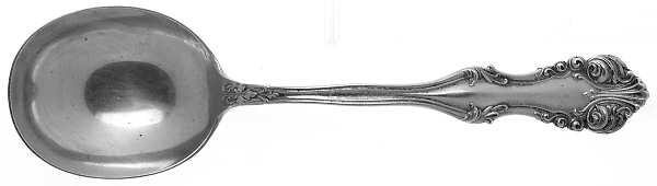 George VI (Sterling, 1912) Round Bowl Soup Spoon (Gumbo)