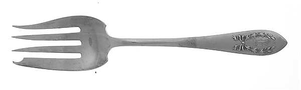 Laurel (Sterling, 1927) Small Solid Cold Meat Serving Fork