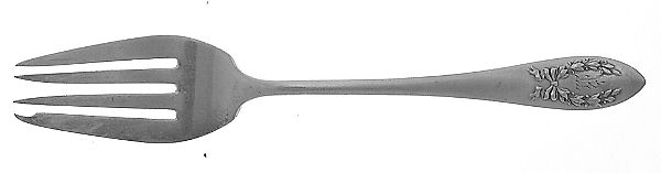 Laurel (Sterling, 1927) Monogram Individual Salad Fork