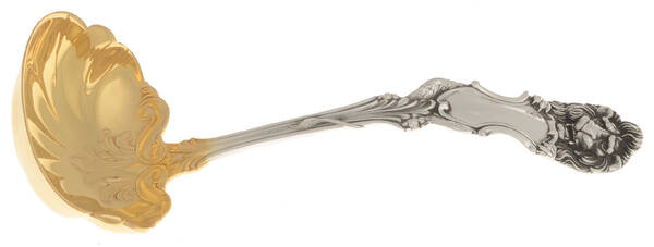 Lion (Sterling, 1903, No Monograms) Solid Gravy Ladle