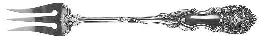 Lion (Sterling, 1903, No Monograms) Oyster Fork