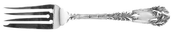 Oak (Sterling, 1912, Monograms) Individual Solid Fish Fork