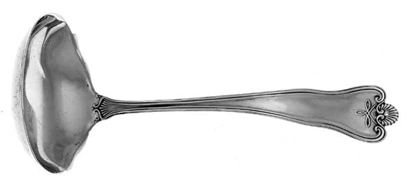 Priscilla (Sterling, 1924, No Monograms) Solid Piece Cream Ladle