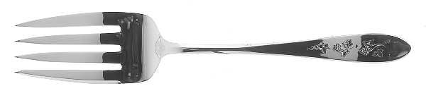 Tokay (Sterling, 1952) Small Solid Cold Meat Serving Fork
