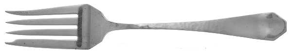 V. Kraft (Sterling, 1921) Large Solid Cold Meat Serving Fork