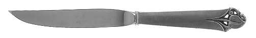 Woodlily (Sterling, 1945, Satin) Individual Steak Knife Hollow Handle