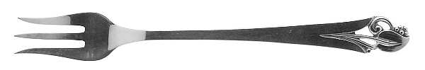 Woodlily (Sterling, 1945, Satin) Cocktail/Seafood Fork