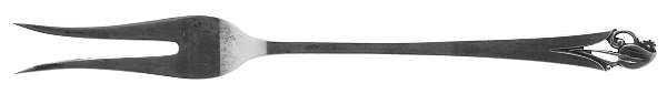 Woodlily (Sterling, 1945, Satin) Lemon Fork, 2 Tine