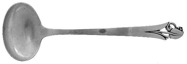 Woodlily (Sterling, 1945, Satin) Solid Piece Cream Ladle