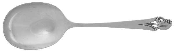 Woodlily (Sterling, 1945, Satin) Solid Salad Serving Spoon