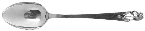 Woodlily (Sterling, 1945, Satin) Dessert/Oval Soup Spoon