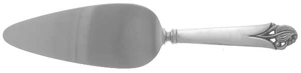 Woodlily (Sterling, 1945, Satin) Pie Server with Stainless Blade