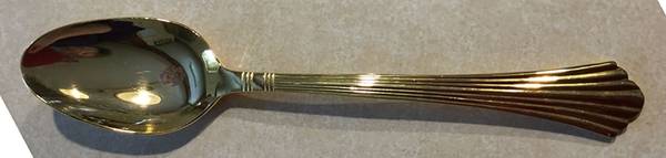Golden Heron (Gold Electreoplate) Place/Oval Soup Spoon