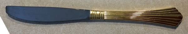 Golden Heron (Gold Electreoplate) Modern Solid Knife