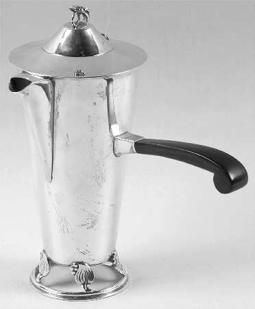 Woodlily (Sterling, 1945, Hollowware) Sterling Demitasse Pot