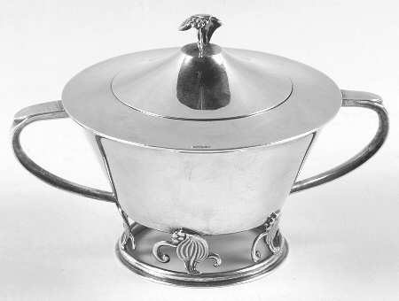 Woodlily (Sterling, 1945, Hollowware) Sugar Bowl & Lid
