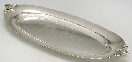 Woodlily (Sterling, 1945, Hollowware) 13" Bread Tray