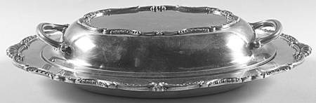 Southern Colonial (Silverplate, Hollowware) Double Vegetable Bowl