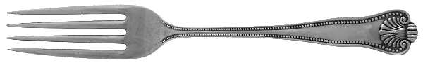Newport Shell (Sterling, 1910) Fork