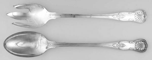 FBR14 (Silverplate) Solid Oversized Serving Salad Set