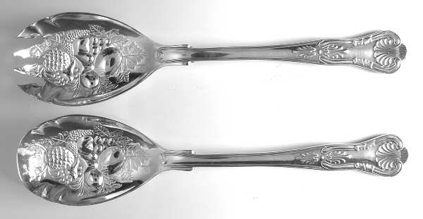 FBR14 (Silverplate) (2 Pc) Solid Salad Set