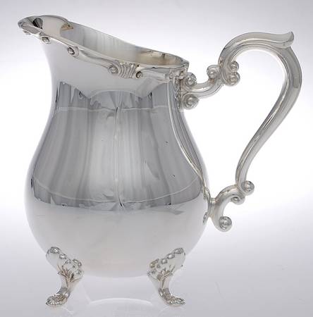Georgetown (Silverplate, Hollowware) Plated Water Pitcher with Ice Lip