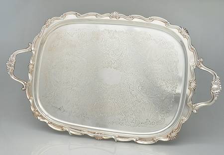 Georgetown (Silverplate, Hollowware) Large Silverplate Waiter Tray