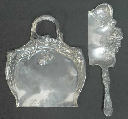 Silverplate Hollowware Crumber & Crumb Knife Set by Forbes
