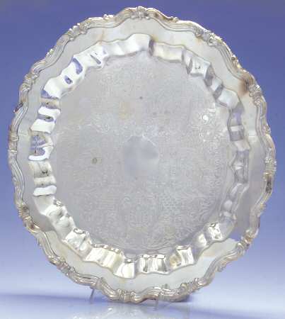 2333 (Silverplate, Hollowware) Round Silverplate Tray