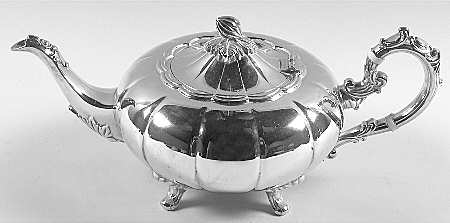 Melon (Silverplate, Hollowware) Teapot