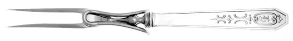 Vergennes (Sterling, 1913) Small Steak Carving Fork with Stainless Prongs
