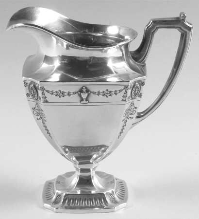 Georgian Garland (Sterling, Hollowware) Creamer