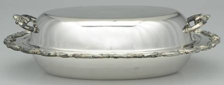 6006 (Silverplate, Hollowware) Double Vegetable Bowl
