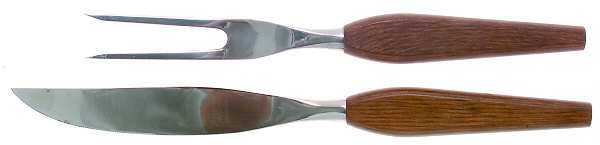 FLT1 (STAINLESS) Small Stainless Blade 2-Piece Steak Carving Set