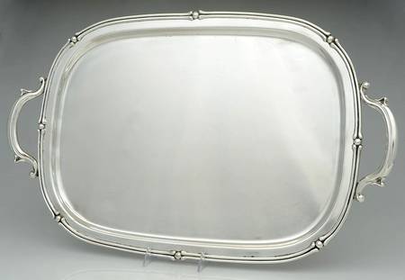 Duncan-Footed Duncan (Sterling, Hollowware) Large Waiter Tray