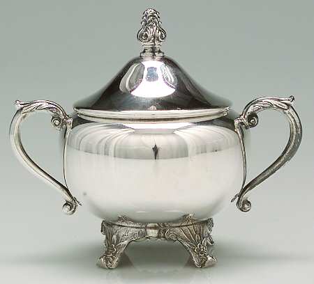 2391 (Silverplate, Hollowware) Sugar Bowl & Lid