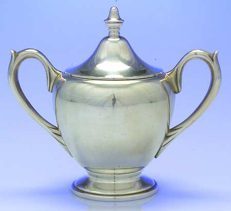 400-Plain (Sterling, Hollowware) Sugar Bowl & Lid