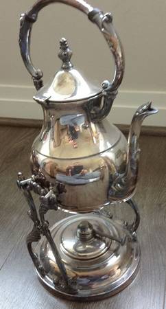 FBR30 (Silverplate, Hollowware) Kettle, Stand & Burner